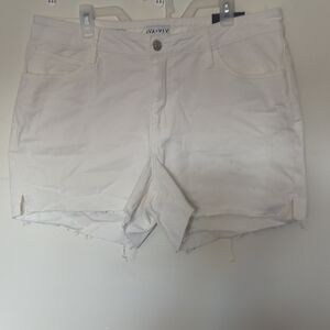 Ava & Viv Women's Classic White Jean Shorts